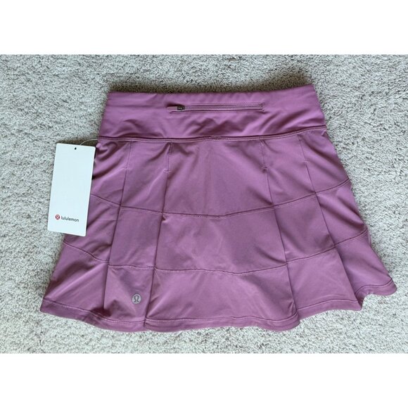 Lululemon Skirt New Size 2 Long Pace Rival Mid-Rise Athletic Skort Velvet Dust - Picture 7 of 15
